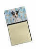 White and Black Jack Russell Terrier Coworker Watercolor Sticky Note Holder Refillable Dispenser product image at NuMercy