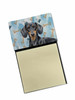 Black and Tan Dachshund Coworker Watercolor Sticky Note Holder Refillable Dispenser product image at NuMercy