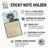 Black and Tan Dachshund Coworker Watercolor Sticky Note Holder Refillable Dispenser product image at NuMercy 3