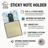 Black Newfoundland Coworker Watercolor Sticky Note Holder Refillable Dispenser product image at NuMercy 3