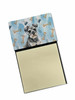 Miniature Schnauzer Coworker Watercolor Sticky Note Holder Refillable Dispenser product image at NuMercy