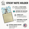 Miniature Schnauzer Coworker Watercolor Sticky Note Holder Refillable Dispenser product image at NuMercy 3