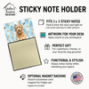 Tawny Briard Coworker Watercolor Sticky Note Holder Refillable Dispenser product image at NuMercy 3