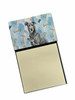 Gray Irish Wolfhound Coworker Watercolor Sticky Note Holder Refillable Dispenser product image at NuMercy