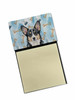 Black and White Cardigan Welsh Corgi Coworker Watercolor Sticky Note Holder Refillable Dispenser product image at NuMercy