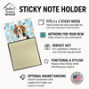 Beagle Coworker Watercolor Sticky Note Holder Refillable Dispenser product image at NuMercy 3