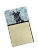 Black Miniature Schnauzer Coworker Watercolor Sticky Note Holder Refillable Dispenser product image at NuMercy