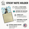 Black and Tan German Shepherd Coworker Watercolor Sticky Note Holder Refillable Dispenser product image at NuMercy 3