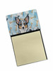 Blue Merle Cardigan Welsh Corgi Coworker Watercolor Sticky Note Holder Refillable Dispenser product image at NuMercy