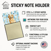 Golden Retriever Coworker Watercolor Sticky Note Holder Refillable Dispenser product image at NuMercy 3