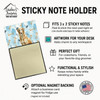Wheaten Scottish Deerhound Coworker Watercolor Sticky Note Holder Refillable Dispenser product image at NuMercy 3