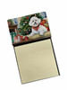 Bichon Frise Cozy Christmas Sticky Note Holder Refillable Dispenser product image at NuMercy