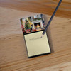 Basenji Cozy Christmas Sticky Note Holder Refillable Dispenser product image at NuMercy 2