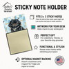 Black Pekingese Coworker Watercolor Sticky Note Holder Refillable Dispenser product image at NuMercy 3