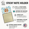 Orange Roan English Cocker Spaniel Coworker Watercolor Sticky Note Holder Refillable Dispenser product image at NuMercy 3