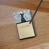 Black Italian Greyhound Coworker Watercolor Sticky Note Holder Refillable Dispenser product image at NuMercy 2