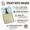 Black Italian Greyhound Coworker Watercolor Sticky Note Holder Refillable Dispenser product image at NuMercy 3
