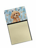 Toy Apricot Poodle Coworker Watercolor Sticky Note Holder Refillable Dispenser product image at NuMercy
