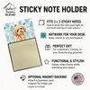 Toy Apricot Poodle Coworker Watercolor Sticky Note Holder Refillable Dispenser product image at NuMercy 3