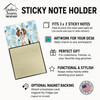 Tricolor English Setter Coworker Watercolor Sticky Note Holder Refillable Dispenser product image at NuMercy 3