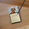 Wirehaired Red Dachshund Coworker Watercolor Sticky Note Holder Refillable Dispenser product image at NuMercy 2