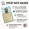 Black and Tan Otterhound Coworker Watercolor Sticky Note Holder Refillable Dispenser product image at NuMercy 3