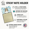 Sheltie Coworker Watercolor Sticky Note Holder Refillable Dispenser product image at NuMercy 3