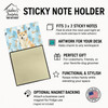 Cream Shiba Inu Coworker Watercolor Sticky Note Holder Refillable Dispenser product image at NuMercy 3