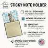 Brindle Scottish Deerhound Coworker Watercolor Sticky Note Holder Refillable Dispenser product image at NuMercy 3