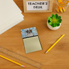 Brindle and White Saint Bernard Coworker Watercolor Sticky Note Holder Refillable Dispenser product image at NuMercy 4