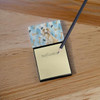 Cream Saluki Coworker Watercolor Sticky Note Holder Refillable Dispenser product image at NuMercy 2