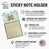 Lemon Roan English Cocker Spaniel Coworker Watercolor Sticky Note Holder Refillable Dispenser product image at NuMercy 3