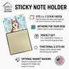 Red and White Alaskan Malamute Coworker Watercolor Sticky Note Holder Refillable Dispenser product image at NuMercy 3