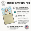 Tan Icelandic Sheepdog Coworker Watercolor Sticky Note Holder Refillable Dispenser product image at NuMercy 3