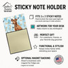 Red German Pinscher Coworker Watercolor Sticky Note Holder Refillable Dispenser product image at NuMercy 3