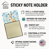 Fawn Greyhound Coworker Watercolor Sticky Note Holder Refillable Dispenser product image at NuMercy 3