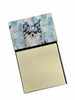 Blue Merle Pomeranian Coworker Watercolor Sticky Note Holder Refillable Dispenser product image at NuMercy