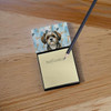 Brindle Shih Tzu Coworker Watercolor Sticky Note Holder Refillable Dispenser product image at NuMercy 2