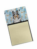 Blue Merle Sheltie Coworker Watercolor Sticky Note Holder Refillable Dispenser product image at NuMercy