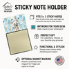 Hairless Mottled Pattern Chinese Crested Coworker Watercolor Sticky Note Holder Refillable Dispenser product image at NuMercy 3