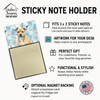 Fawn Staffordshire Bull Terrier Coworker Watercolor Sticky Note Holder Refillable Dispenser product image at NuMercy 3