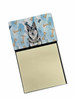 Norwegian Elkhound Coworker Watercolor Sticky Note Holder Refillable Dispenser product image at NuMercy