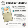 Pomeranian Coworker Watercolor Sticky Note Holder Refillable Dispenser product image at NuMercy 3