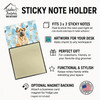 Fawn Boerboel Coworker Watercolor Sticky Note Holder Refillable Dispenser product image at NuMercy 3