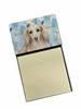 Longhaired Cream Dachshund Coworker Watercolor Sticky Note Holder Refillable Dispenser product image at NuMercy