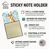 Red Shiba Inu Coworker Watercolor Sticky Note Holder Refillable Dispenser product image at NuMercy 3