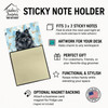 Black Pomeranian Coworker Watercolor Sticky Note Holder Refillable Dispenser product image at NuMercy 3