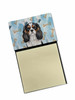 Tricolor Cavalier Spaniel Coworker Watercolor Sticky Note Holder Refillable Dispenser product image at NuMercy