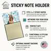 Liver and Tan Bloodhound Coworker Watercolor Sticky Note Holder Refillable Dispenser product image at NuMercy 3