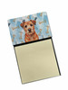 Red Border Terrier Coworker Watercolor Sticky Note Holder Refillable Dispenser product image at NuMercy